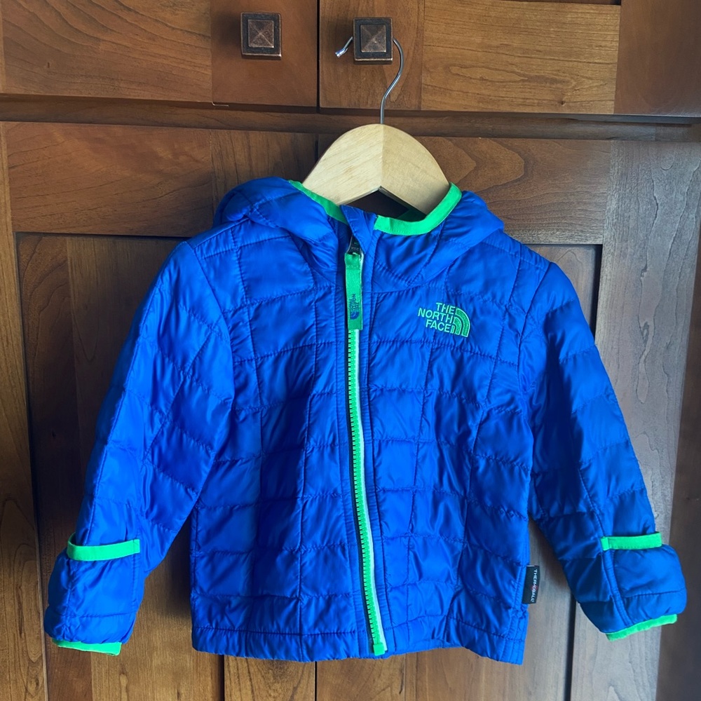 Northface Blue Infant coat 6-12 months